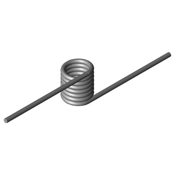 Imagem CAD Molas de torção T-19424L