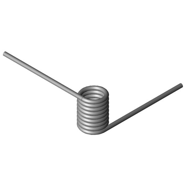 Imagem CAD Molas de torção T-19425L