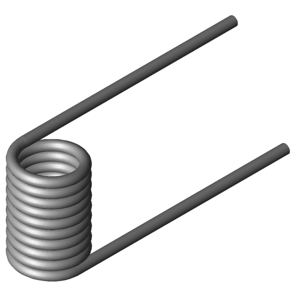 Imagem CAD Molas de torção T-19426L