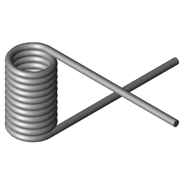 Imagem CAD Molas de torção T-19427L