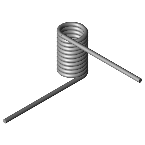 Imagem CAD Molas de torção T-19427R