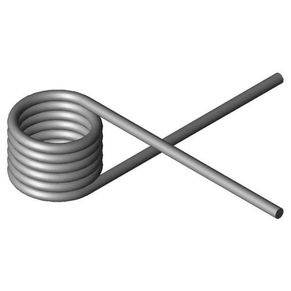 Imagem CAD Molas de torção T-19443L