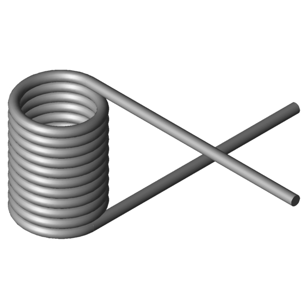 Imagem CAD Molas de torção T-19447L