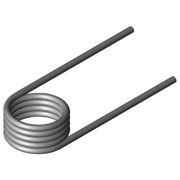 Imagem CAD Molas de torção T-19462L