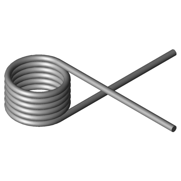 Imagem CAD Molas de torção T-19463L