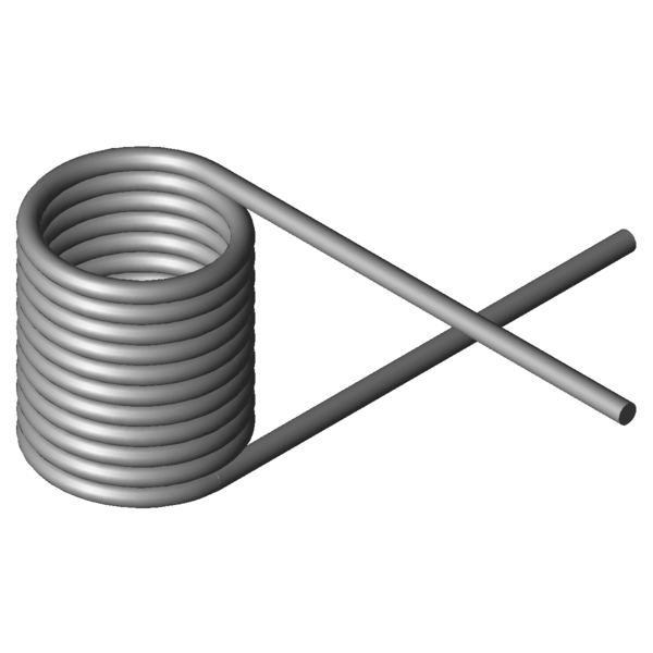 Imagem CAD Molas de torção T-19467L