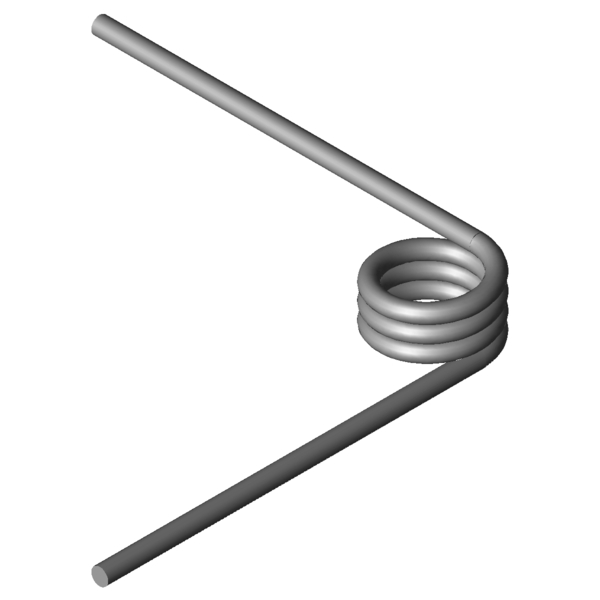 Imagem CAD Molas de torção T-19501R