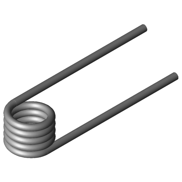 Imagem CAD Molas de torção T-19502L