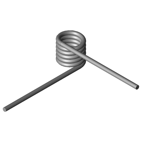 Imagem CAD Molas de torção T-19503R