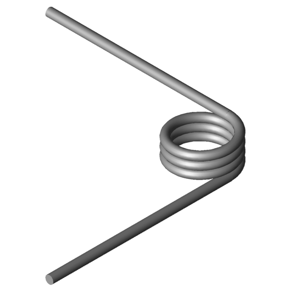 CAD obrázek Zkrutné pružiny T-19521R
