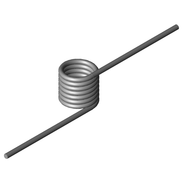 Imagen CAD Muelles de torsión T-19524R
