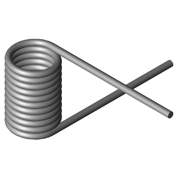 Imagem CAD Molas de torção T-19527L