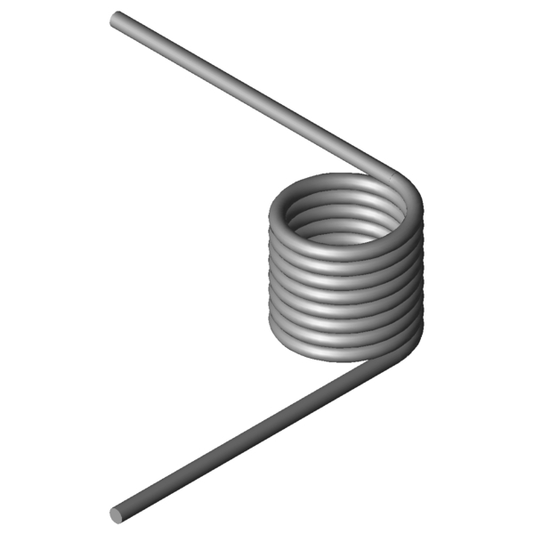 Imagen CAD Muelles de torsión T-19545R