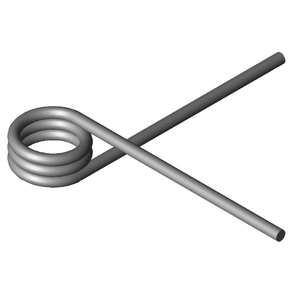 Imagen CAD Muelles de torsión T-19703L