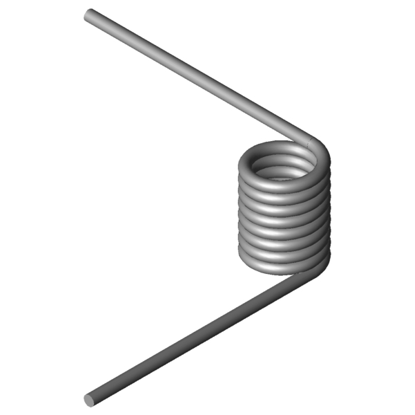 Imagem CAD Molas de torção T-19740R