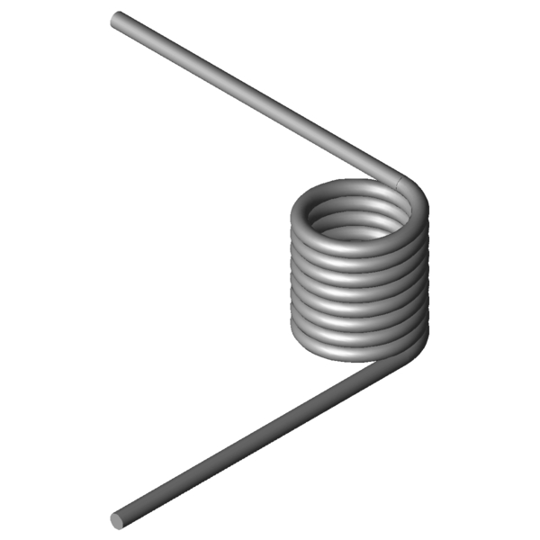 Imagem CAD Molas de torção T-19745R