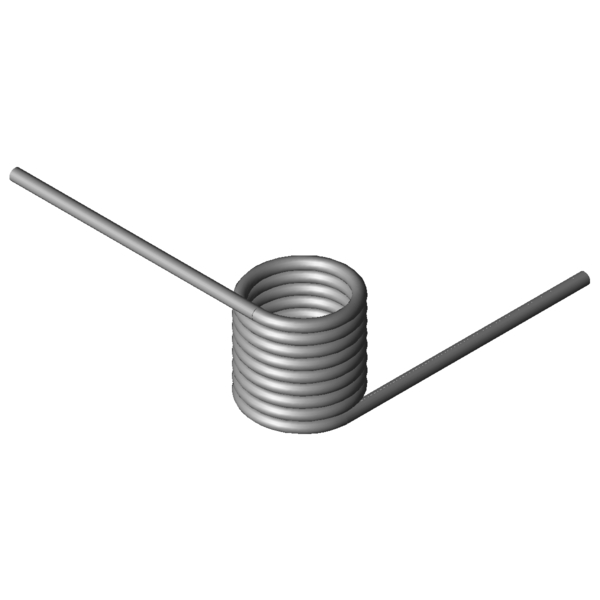 Imagem CAD Molas de torção T-19750L