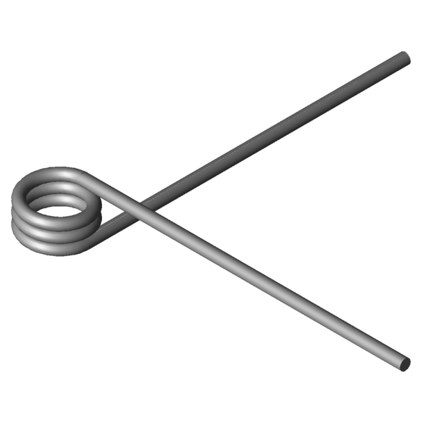 Imagem CAD Molas de torção T-19804L