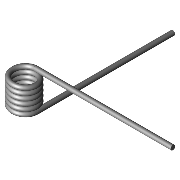 Imagem CAD Molas de torção T-19808L