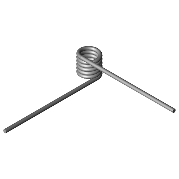 Imagem CAD Molas de torção T-19808R