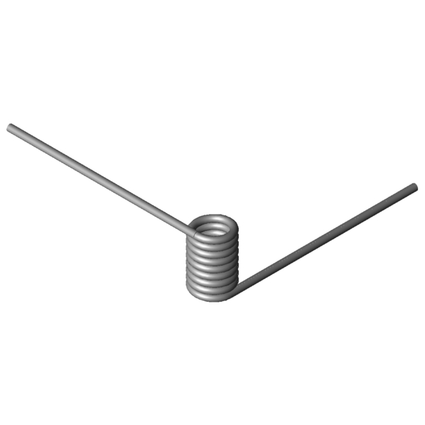 Imagem CAD Molas de torção T-19810L
