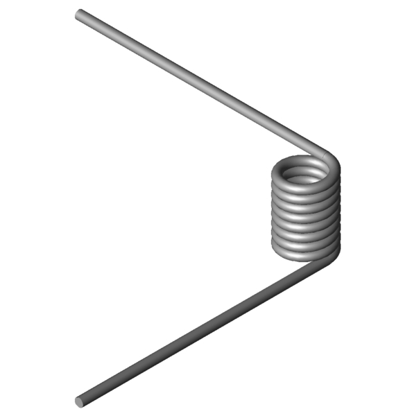 Imagem CAD Molas de torção T-19810R
