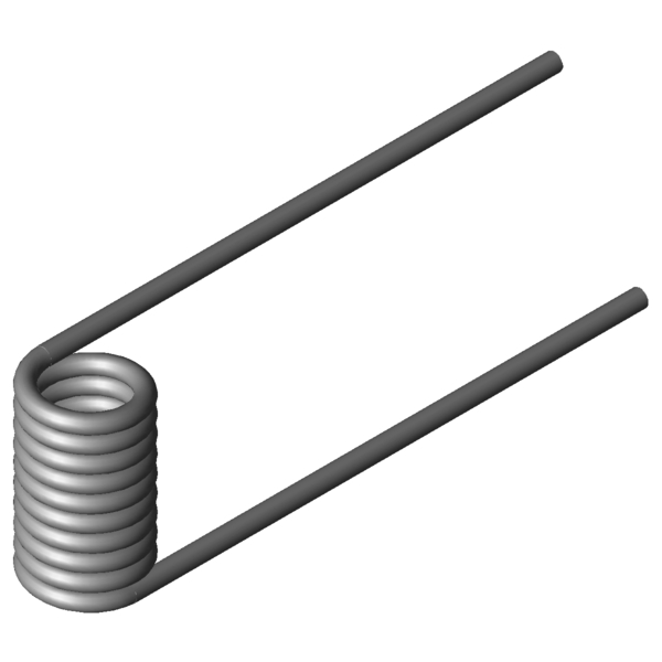 Imagem CAD Molas de torção T-19811L