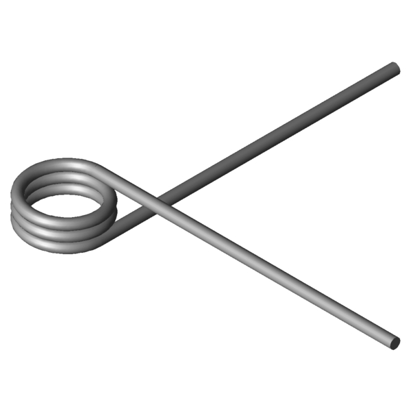 Imagem CAD Molas de torção T-19818L