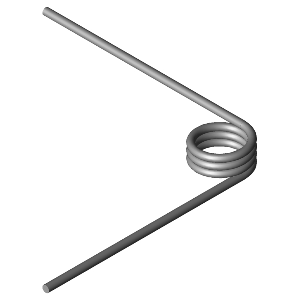 Imagem CAD Molas de torção T-19820R