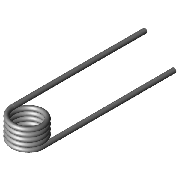 Imagem CAD Molas de torção T-19821L