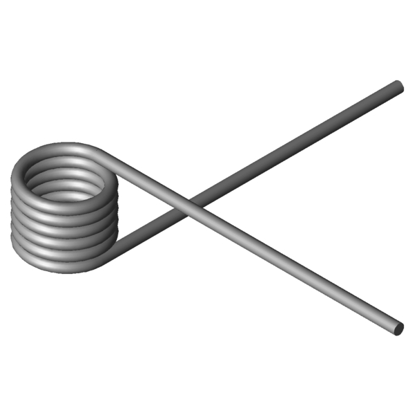Imagem CAD Molas de torção T-19822L