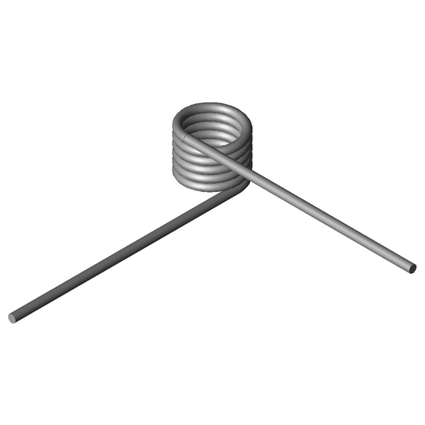 Imagem CAD Molas de torção T-19822R