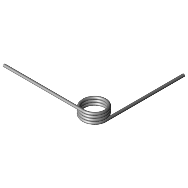 Imagem CAD Molas de torção T-19835L