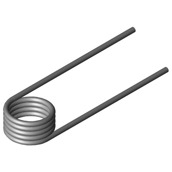 Imagem CAD Molas de torção T-19836L