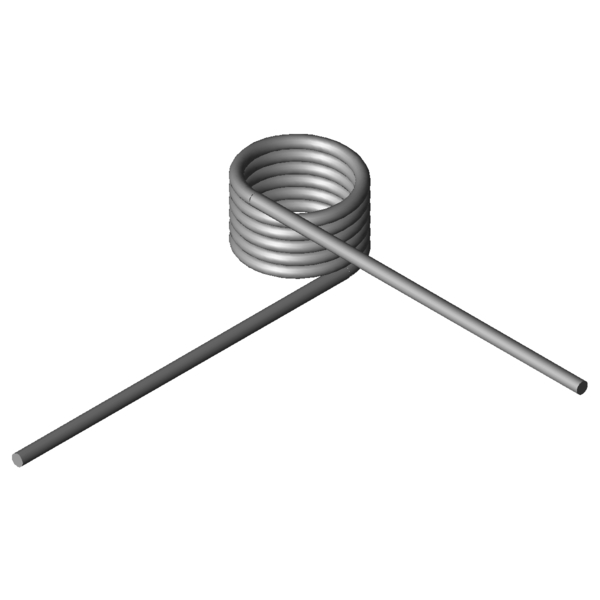 Imagem CAD Molas de torção T-19837R