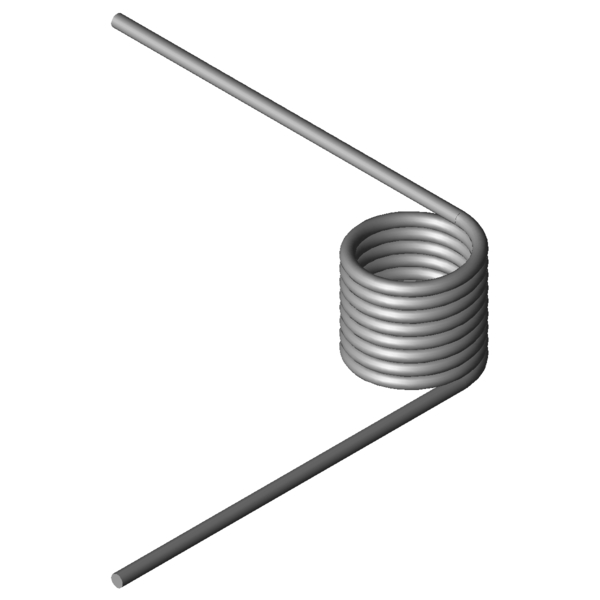 Imagem CAD Molas de torção T-19839R