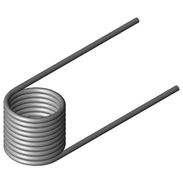 Imagem CAD Molas de torção T-19855L