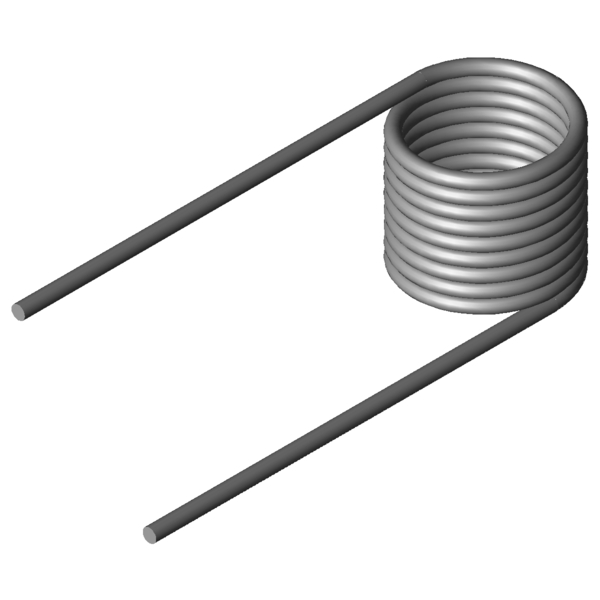 CAD obrázek Zkrutné pružiny T-19855R