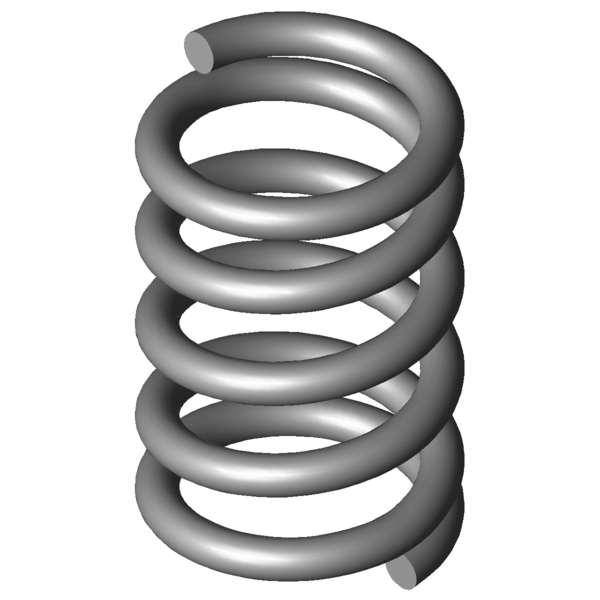 CAD kép nyomórugók VD-026G