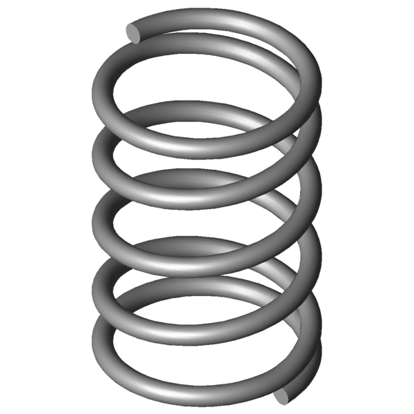 Obraz CAD Sprezyny naciskowe VD-026R-10