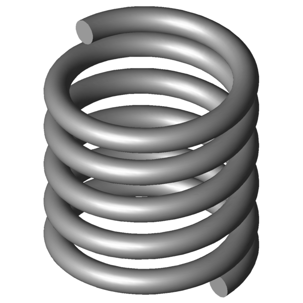 CAD image Compression springs VD-026R-20