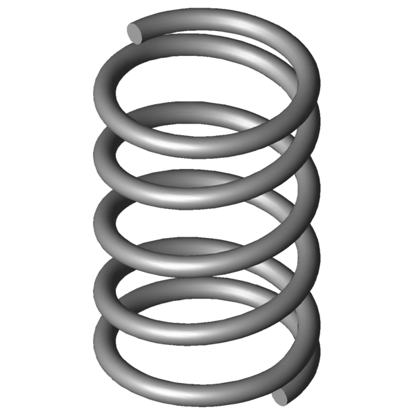 Imagem CAD Molas de compressão VD-052C