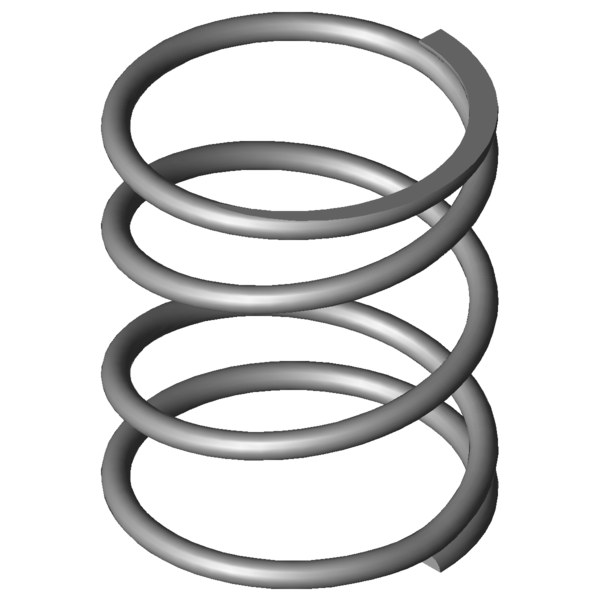Imagem CAD Molas de compressão VD-063R