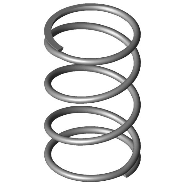 Imagem CAD Molas de compressão VD-063S