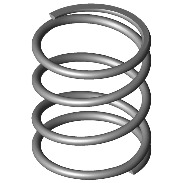 Imagem CAD Molas de compressão VD-068A-17