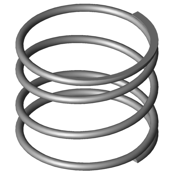 CAD obrázek Tlacné pružiny VD-090U-05