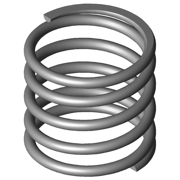 Imagem CAD Molas de compressão VD-090U-20