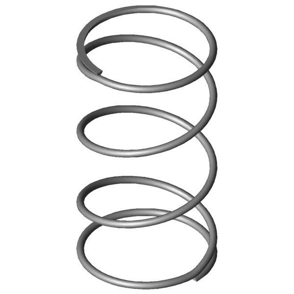 CAD kép nyomórugók VD-090W-07