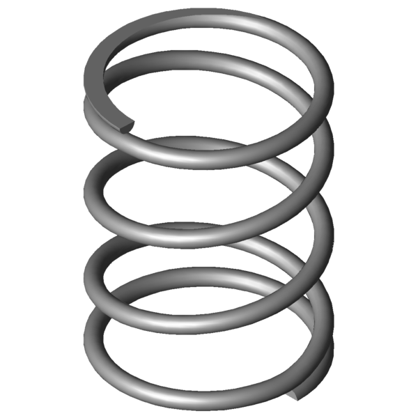 Immagine CAD Molle a compressione VD-095A-11