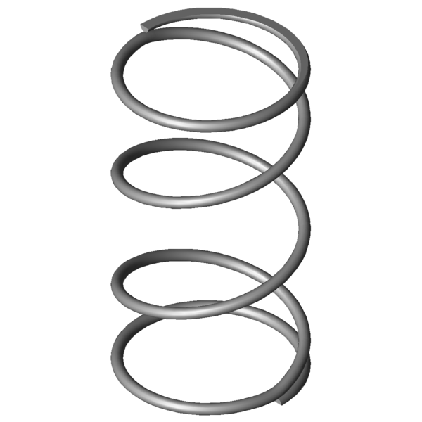 CAD image Compression springs VD-117H-10
